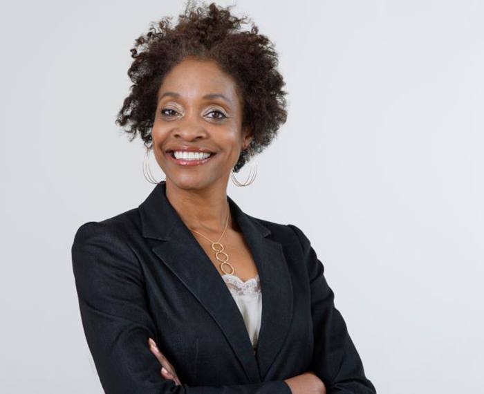 Middle-aged woman with beautiful confident smile